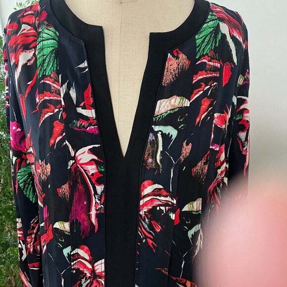 PROENZA SCHOULER Silk Floral Top Size 10 - Picture 5 of 7